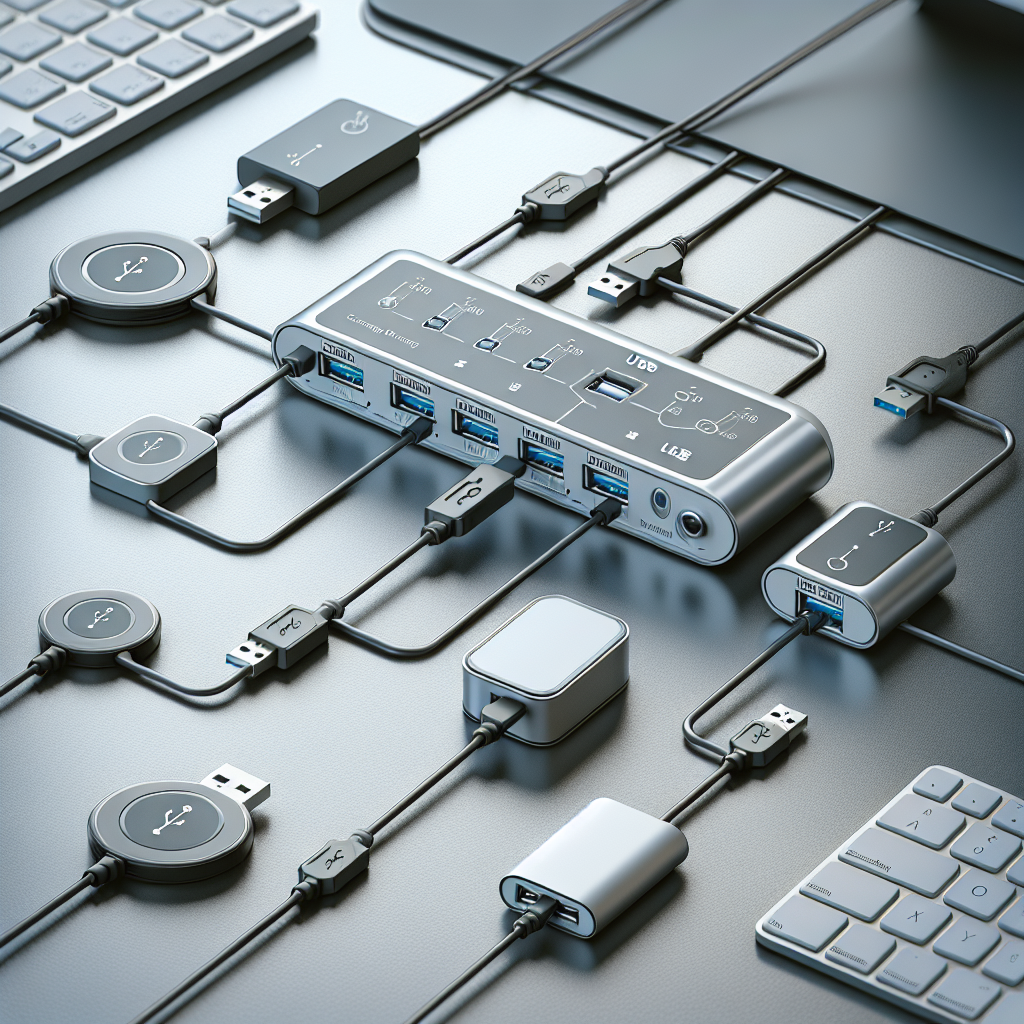 Can I connect a USB hub to another USB hub for more ports?