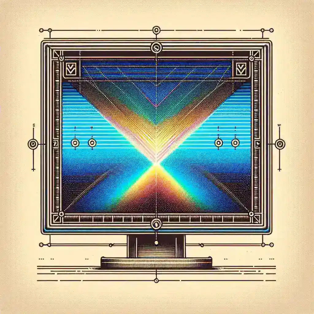 What is a VA panel in an LCD monitor?